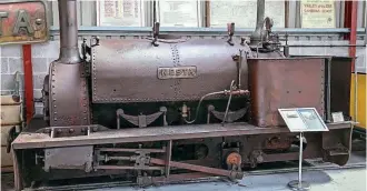  ?? STEVE RICHARDSON/FR ?? Right: Nesta on display inside the Bala Lake Railway’s Llanuwchll­yn Heritage Centre.