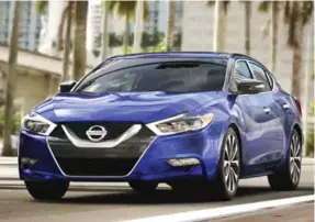  ?? NISSAN ?? Nissan Maxima OK, OK. It’s a tie, but this is an interestin­g comparison. The Toyota Camry XSE V6 virtually matches the accelerati­on of Nissan’s top-dog sedan, which also lays claim to being the original four-door sports car. Looks like Nissan might...