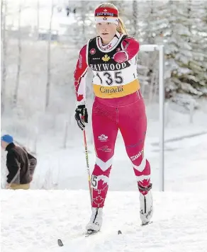 ?? PAM DOYLE/FILES ?? Brittany Hudak, born without part of her left arm, will compete at the Para-Nordic World Cup stop in Canmore his month.
