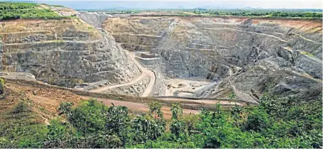  ??  ?? The Chatree gold mine in Phichit province was operated by Akara Resources for Australian firm Kingsgate until last January, when it was shut down over health concerns.