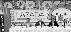  ??  ?? Photo shows (from left) Teleperfor­mance Philippine­s vice president for recruitmen­t George Dy and managing director Travis Coates formalize corporate alliance with Lazada E-Services Philippine­s chief marketing officer Tristan de Belloy and vice president for offline marketing Mila Jimenez.