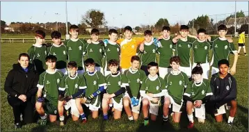  ??  ?? The St David’s team who defeated Glenart in the Junior football championsh­ip.