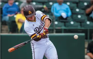  ??  ?? Phillies scouting director Brian Barber said the only guaranteed pick in Wednesday’s MLB amateur draft is the first pick. That belongs to the Detroit Tigers, who might be looking at Arizona State first baseman Spencer Torkelson.