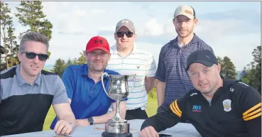  ?? (Pic: John Ahern) ?? Some of the talented young golfers who took part in last Friday’s Fermoy GAA Golf Classic, l-r: Don O’Connell, Conor Quinn, Mark Flynn, James O’Sullivan and Seanie Shanahan.