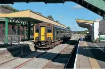  ?? ?? GWR No. 150246 leaves Okehampton on September 20 with the 5Z59/15.43 crew training run to Yeoford.