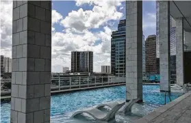  ?? Courtesy of Highrises.com/houston ?? Features include an infinity-edge pool deck with spectacula­r Galleria views.