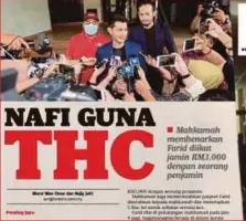  ??  ?? ANTARA laporan Harian Metro mengenai kes dadah Farid Kamil.