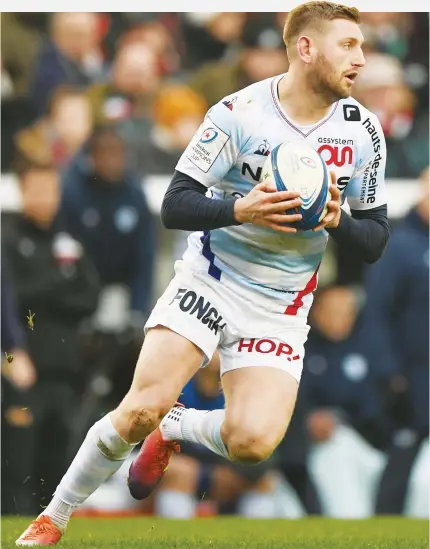  ??  ?? Maestro: Finn Russell starred for Racing with a try and an assist