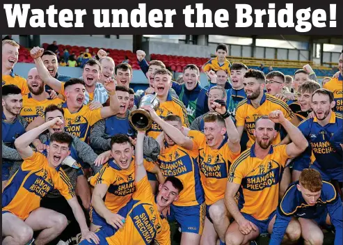  ??  ?? Worth all the hard work: the Sixmilebri­dge players celebrate winning the Clare SHC final