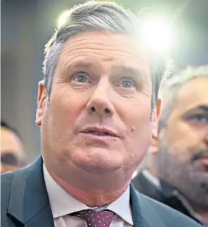 ?? ?? Looking forward: Keir Starmer knows that trying to rerun the referendum won’t go down well with voters – but a longer-term plan to overturn Brexit could be on the cards