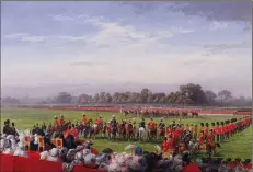  ?? (Historic Military Press) ?? ■ The 1857 mass investitur­e at Hyde Park depicted in a painting by George Housman Thomas.