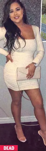  ?? ?? DEAD
Eve Smith, 21, died after night out