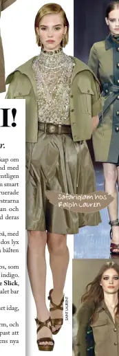  ??  ?? Safariglam hos Ralph Lauren