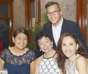  ??  ?? Kat Escaño, Teresa Chan, Menchu Lauchengco and Franco Laurel