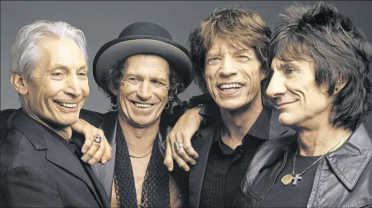  ??  ?? The Rolling Stones. Left-right: Charlie Watts,Watts Keith Richards,Richards Mick Jagger and Ronnie Wood