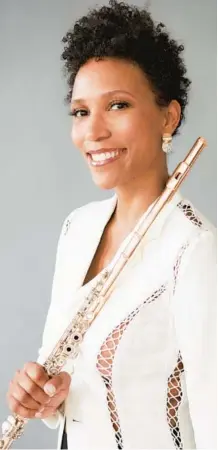  ?? RAFAEL RIOS ?? Flutist Allison Loggins-Hull will perform a program inspired by music and motherhood on April 5 at the Clarice Smith Center for the Performing Arts.