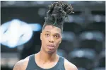  ?? CHRIS ELISE NBAE VIA GETTY IMAGES FILE PHOTO ?? Spurs guard Lonnie Walker IV posted a video that traces the history of his hair, which he says gave him confidence.