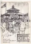  ??  ?? Howard Dean Rally, pencil, 6½ x 4½"