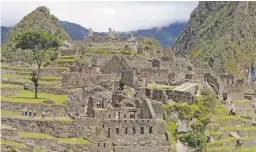  ?? ROGER PARKER/BLOOMBERG NEWS ?? The ruins of Machu Picchu in Peru.
