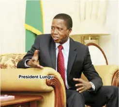  ??  ?? President Lungu