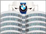  ?? (AP) ?? In this file photo, the logo of German car manufactur­er BMW is pictured at the headquarte­rs in Munich, Germany.