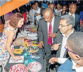  ?? /Ntswe Mokoena ?? Snub: Fareed Abdullah and Deputy President Cyril Ramaphosa at the 2016 launch of the National Sex Worker HIV Plan.