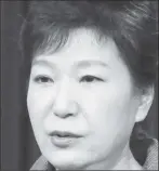  ??  ?? Park Geun-hye