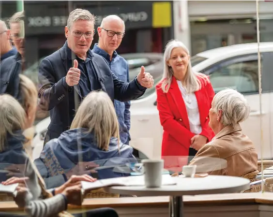  ?? ?? Wilma Brown, pictured with Labour leader Keir Starmer, was suspended after she was found to have liked and reposted tweets deemed ‘racist and Islamophob­ic’