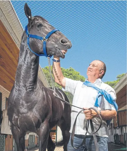  ?? Diego Spivacow / aFv ?? El stud 51 de la villa hípica de Palermo, donde Caroprese recuperó su razón de vivir