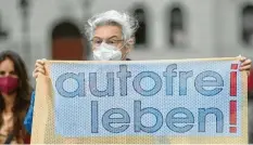  ?? Foto:Lennart Preiss, dpa ?? Schon vor der IAA Mobility gab es Proteste in München.