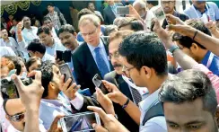 ?? — Madhu B. ?? Nobel Laureate Prof. Jean Tirole of Toulouse School of Economics comes out of the venue at Indian Science Congress on Wednesday in Tirupati.