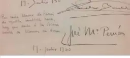  ??  ?? Los versos de Pemán recogidos en el libro de firmas de Santo Domingo.