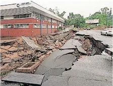  ?? ?? THE city has made great progress to get the infrastruc­ture back on track after last month’s floods, the writer says. | African News Agency (ANA) archives
