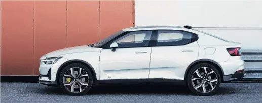  ?? PHOTO: POLESTAR ?? The Polestar 2 electric vehicle starts production in the first quarter of next year.