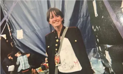  ?? Photograph: Courtesy of Laura Snapes ?? Wide-eyed and giddy … a 15-year-old Laura Snapes at Reading festival in 2004.