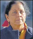  ?? AFP ?? Finance minister Nirmala Sitharaman.