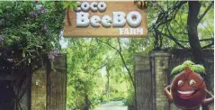  ??  ?? COCO BEEBO – Putting up attractive slogan or graphic like this in a farm entrance entices kids and kids at heart to visit a farm. Name recall also matters for a sound marketing strategy.