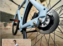  ??  ?? Amsterdam-based company VanMoof’s chief marketing officer, Dave Shoemack, is based in Wellington. He says the firm was shocked to have its e-bike advert rejected in France.
