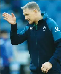  ??  ?? Emotional: Joe Schmidt will step down after RWC