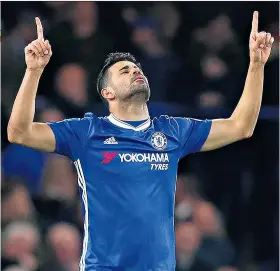  ??  ?? In the money: Spain striker Diego Costa would earn £25 million a year in China