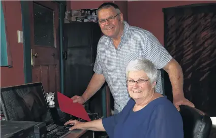  ?? PHOTO: SANDY EGGLESTON ?? In for the long haul . . . Mataura couple Daryl and Marita Soper have volunteere­d many hours together in community groups in the 46 years they have been married and were recognised with a Gore District Mayoral Civic Award on Friday night.