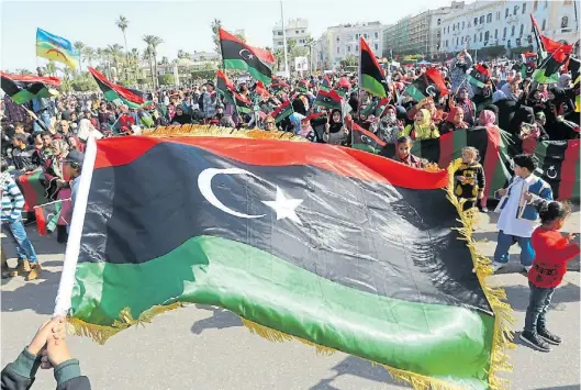  ?? AP ?? Símbolo. La Plaza de los Mártires, llamada de ese modo después del levantamie­nto que acabó con la tiranía sanguinari­a de Khadafi.