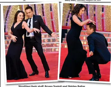  ??  ?? Strutting their stuff: Bruno Tonioli and Shirley Ballas