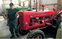  ?? JAMIE SEARLE/FAIRFAX NZ 633807926 ?? Vintage tractor collector and restorer Mervyn Horrell, of Oreti.