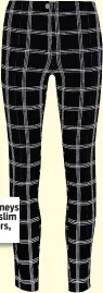  ??  ?? n Penneys check slim trousers, €12