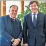  ??  ?? Tebas y Lete, ayer.