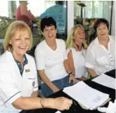  ?? Picture: SUPPLIED ?? WELCOME PARTY: Gill Cotterell, Janene Hand, Heidi Flanegan and Pat Hill enjoy welcoming golfers to Rotary Arcadia’s charity golf day. The event managed to raise much-needed funds for St Bernard’s Hospice