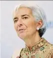  ??  ?? CHRISTINE LAGARDE Internatio­nal Monetary Fund chief