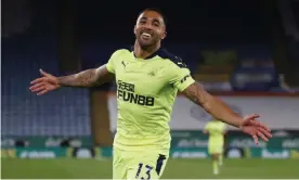  ?? ?? Callum Wilson celebrates the third goal. Photograph: Nick Potts/EPA