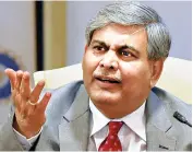  ??  ?? Shashank Manohar, independen­t chairman of ICC